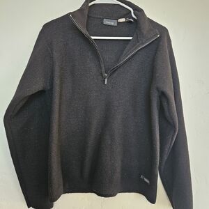 Collection B Dark Black Zip-Up Sweater